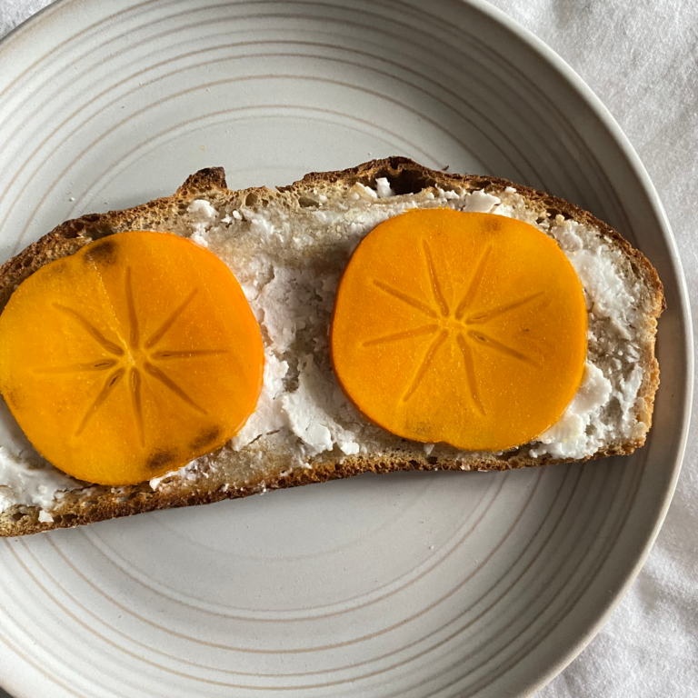 Persimmon toast